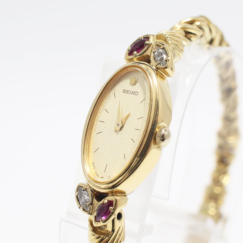 SEIKO】セイコー レディース腕時計 ゴールドカラー クオーツ 1E20-5760