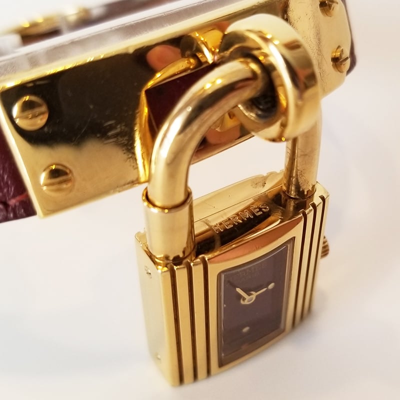 HERMES】エルメス レディース腕時計 ケリーウォッチ KE1.201 クォーツ