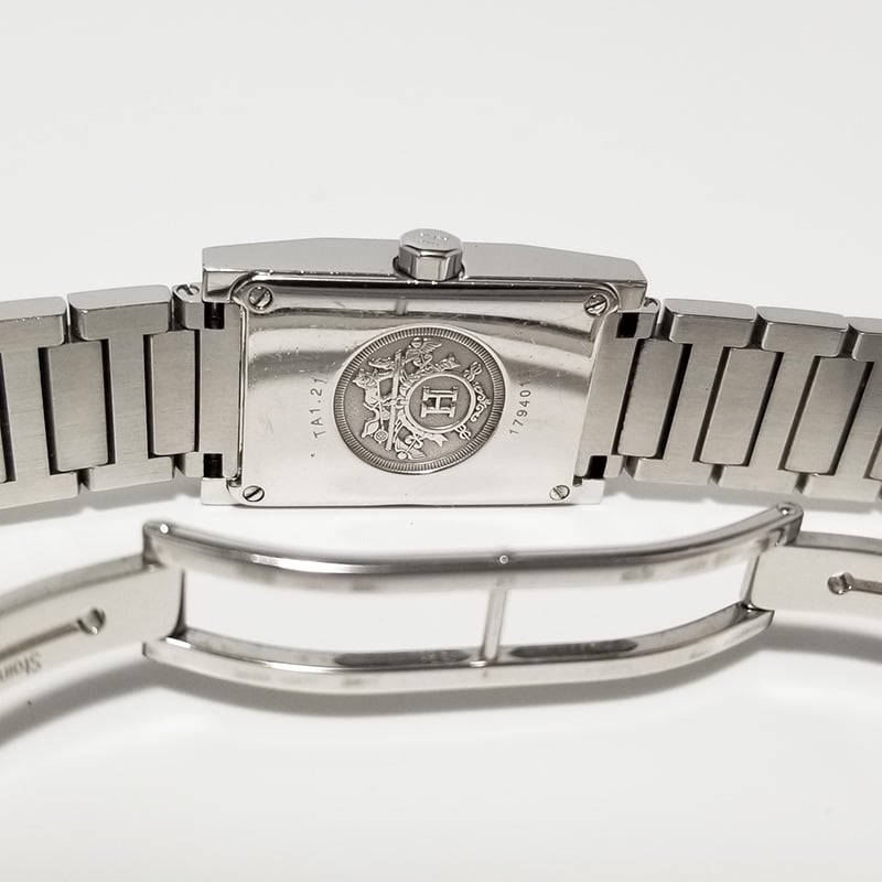 HERMES】エルメス レディース腕時計 タンデム クォーツ TA1.210 黒文字