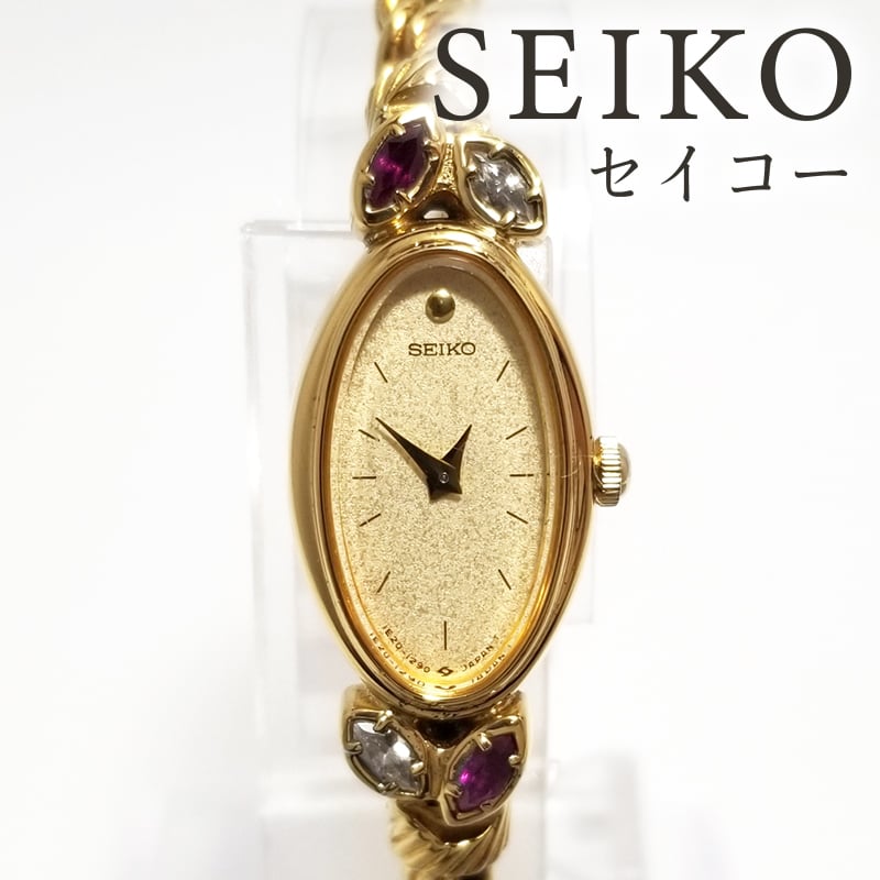SEIKO】セイコー レディース腕時計 ゴールドカラー クオーツ 1E20-5760