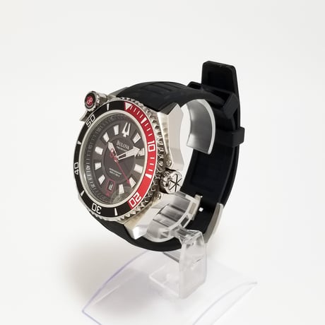 【BULOVA】ブローバ 腕時計 プレシジョニスト クォーツ ブラック文字盤 C860983 稼働【電池交換済】