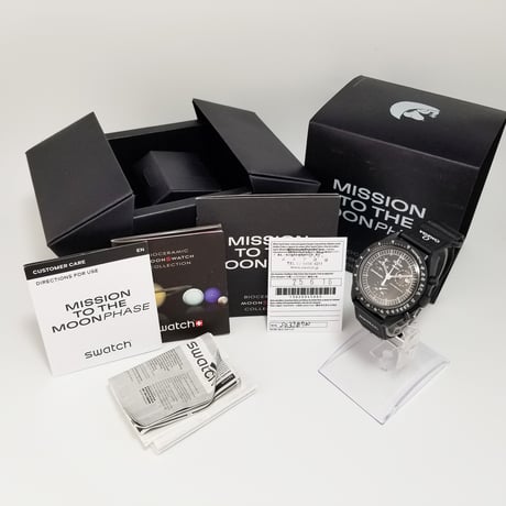 【Swatch × Omega】スウォッチ × オメガ クォーツ ミッショントゥザムーンフェイズ スヌーピー SO33B700 新品同様