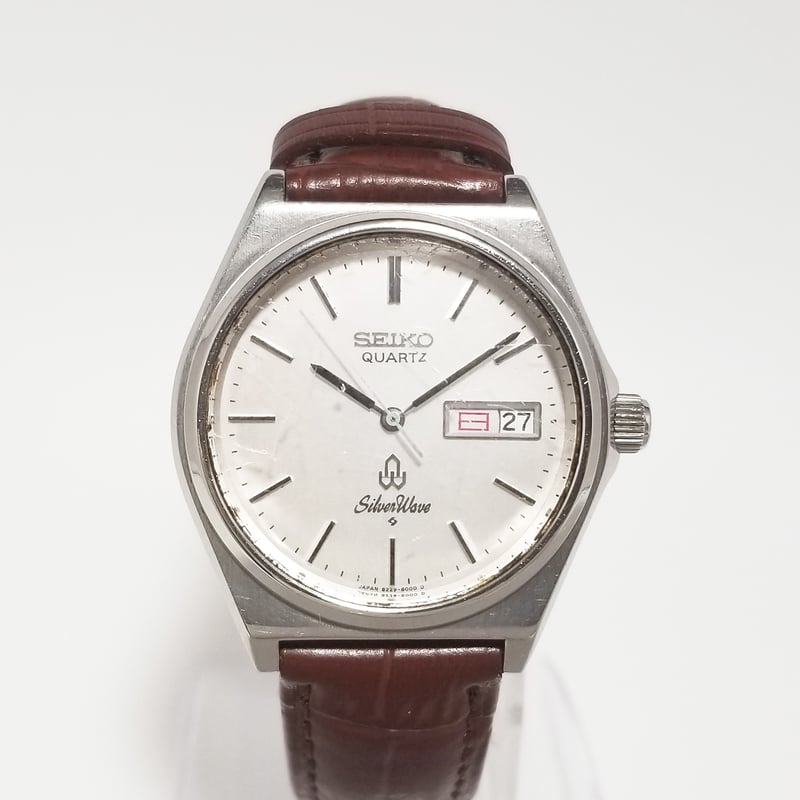 SEIKO】セイコー 腕時計 クォーツ 稼働 8229-8000 Silver Wave 新