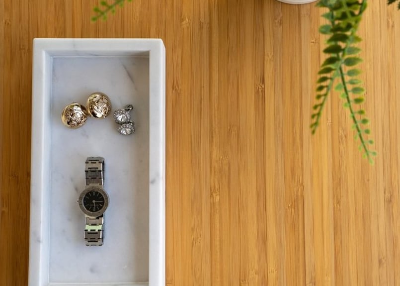 天然大理石TRAY（トレイ）＿Mサイズ | happy storage