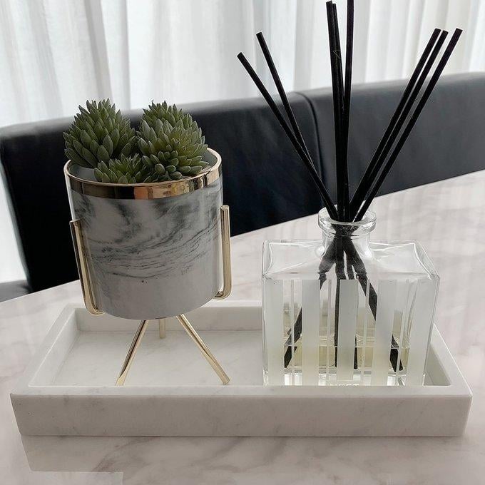 天然大理石TRAY（トレイ）＿Lサイズ | happy storage