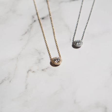 ダイヤモンド　ヘイローネックレス　　0.7ct［PT］