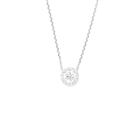 ダイヤモンド　ヘイローネックレス　　0.5ct［PT］