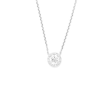 ダイヤモンド　ヘイローネックレス　　0.7ct［PT］