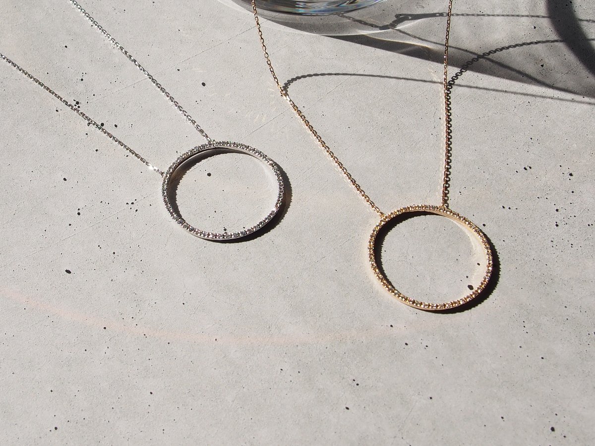 ダイヤモンド サークルネックレス［PT］ | Mare