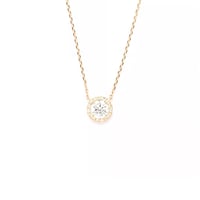 ダイヤモンド　ヘイローネックレス　　0.7ct［K18］