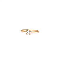 スキニーダイヤモンド　リング　0.1ct［K18］