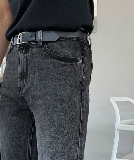ヴィンテージウォッシュ ストレートデニムパンツ / 2color