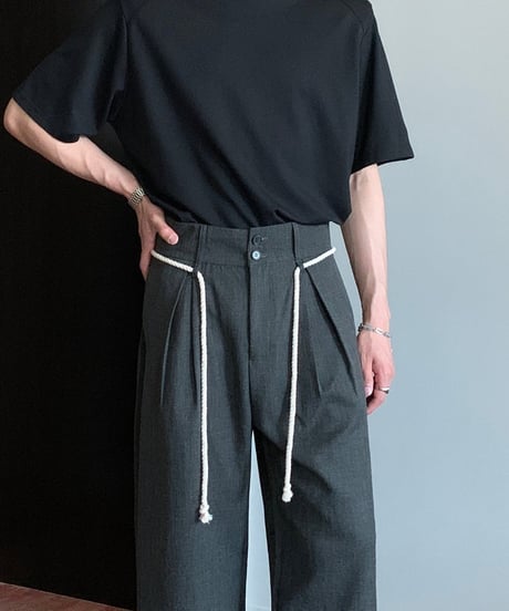 ロープベルト ルーズスラックス / 2color