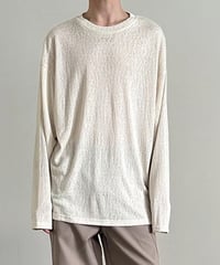 ロングスリーブ シアーシャツ / 2color