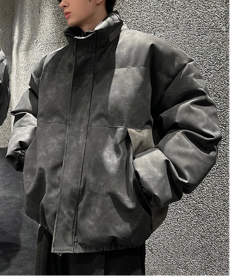 レザージッパー ダウンジャケット | ness.