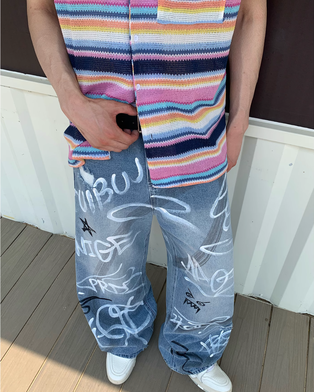 グラフィティ デニムパンツ | ness.