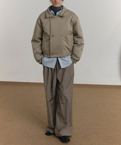 ハイネックショートパデッドジャケット