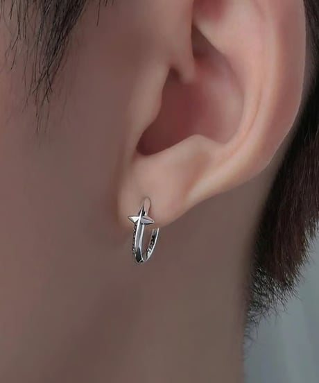 スターサークル フープピアス　two-piece set