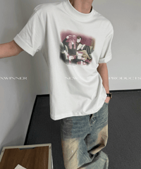 シネマティックライフ アートグラフィック ルーズTシャツ / 3color