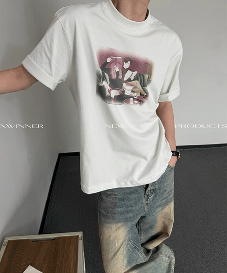 シネマティックライフ アートグラフィック ルーズTシャツ / 3color