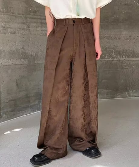 サテンワイドパンツ / 2color