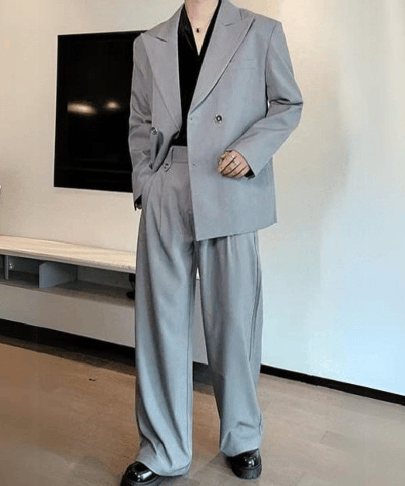 限定展開 リラックスフィット TR セットアップ/ダブル グレー Lサイズ セール】限定展開 Urban Comfortable リラックスフィット TR