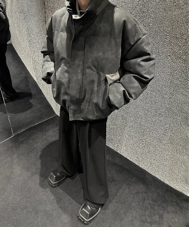 レザージッパー ダウンジャケット / 2color | ness.