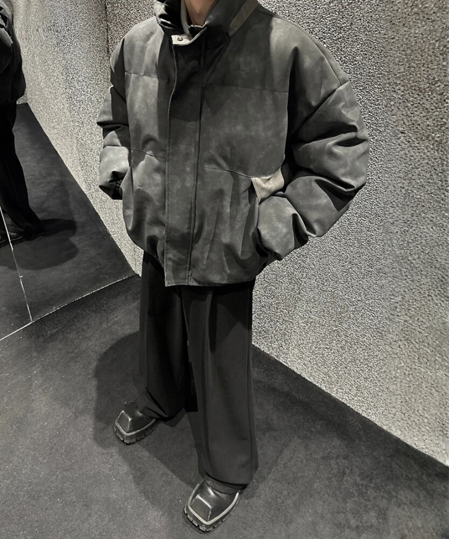 レザージッパー ダウンジャケット | ness.