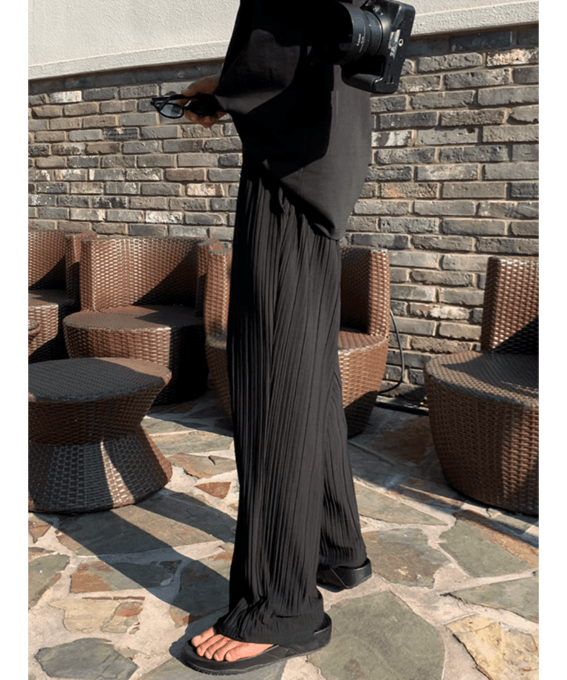 リラックスフィットプリーツパンツ / 2color | ness.