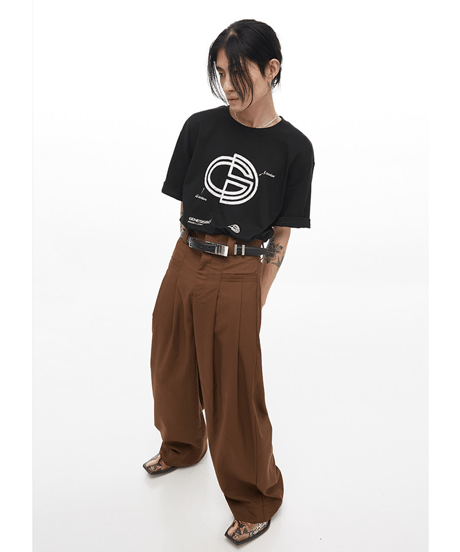 ジェネシスボーイ チョークロゴ ルーズシルエット Tシャツ / 5color