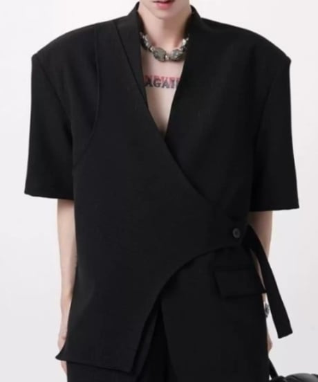 アシンメトリー ラップジャケット