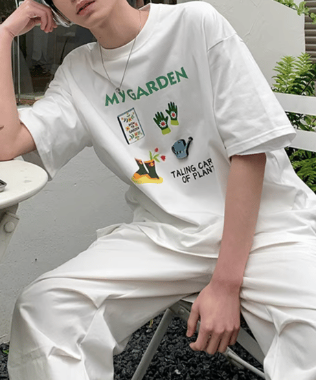 マイガーデン プリントTシャツ