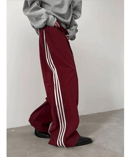 ジップライン ワイドパンツ / 3color