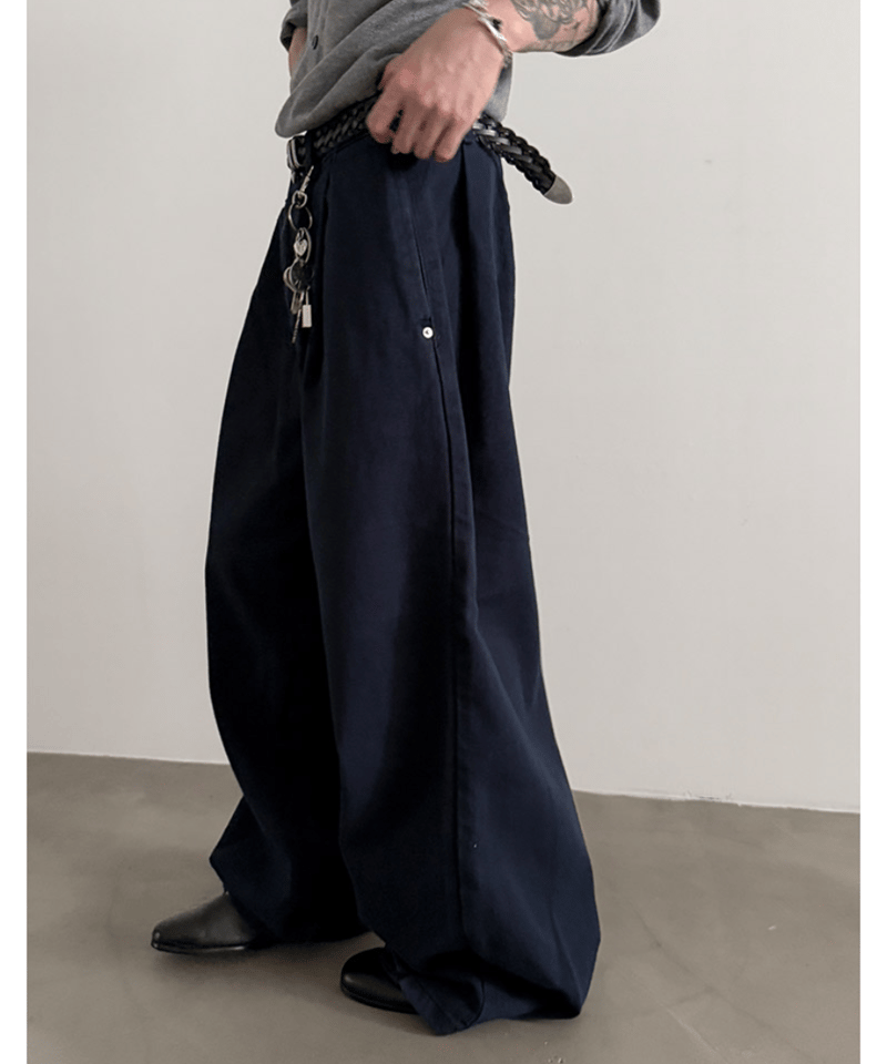 リンカブル！ワイドシルエットパンツ セール】限定展開 ワイドシルエット アンクルタック バレル