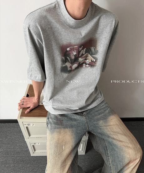 シネマティックライフ アートグラフィック ルーズTシャツ / 3color