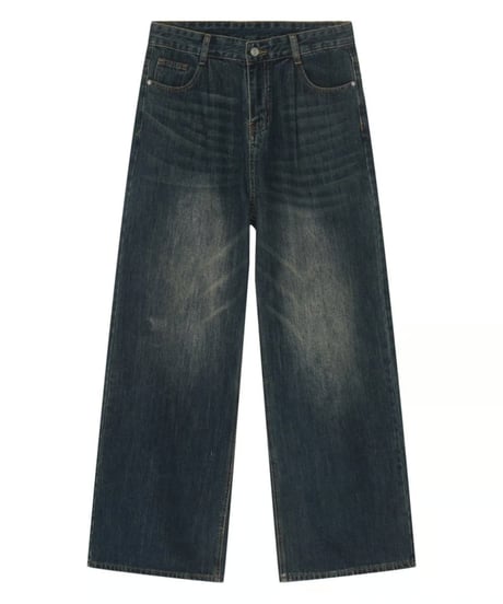 リラクシー ワイドストレートデニムパンツ / 3color