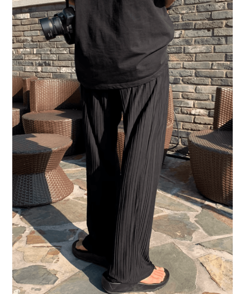 リラックスフィットプリーツパンツ / 2color | ness.