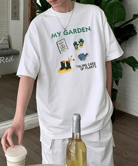 マイガーデン プリントTシャツ