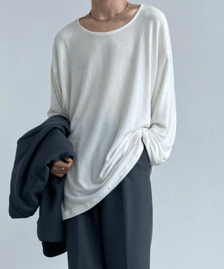 ルーズフィット ロングスリーブTシャツ / 2color