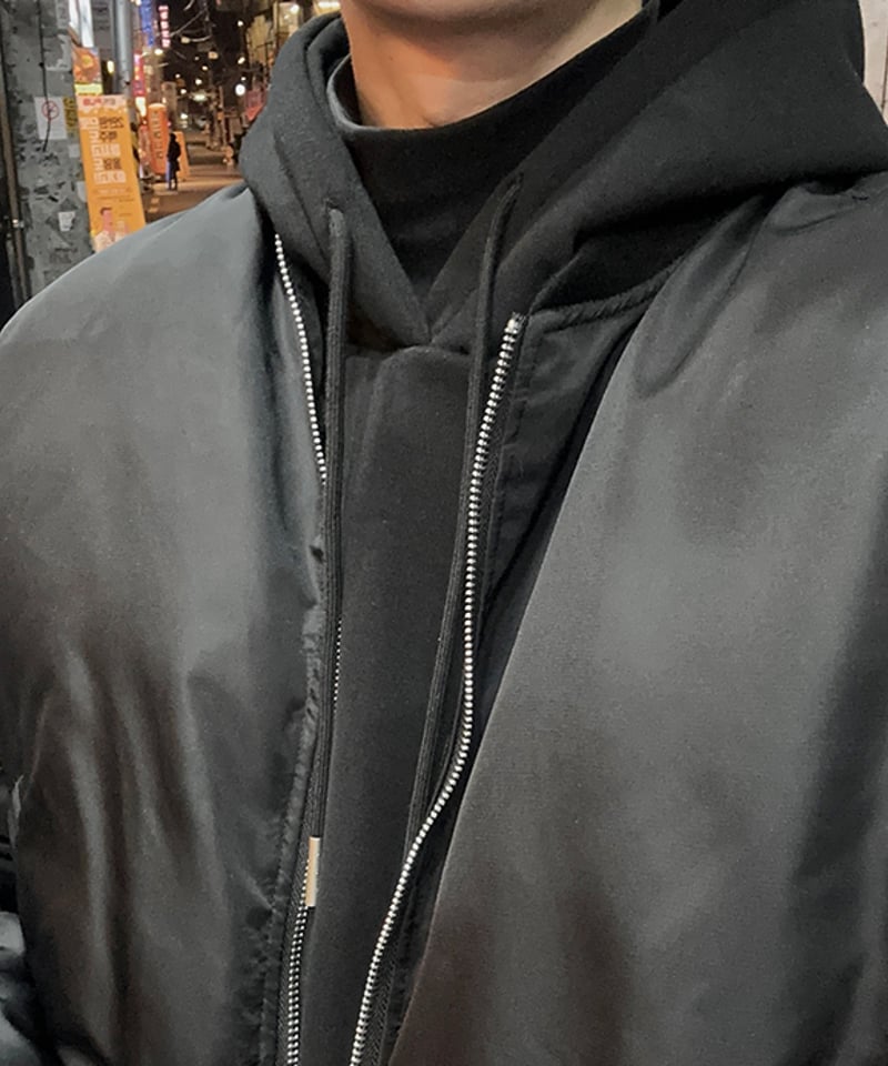 KikiStussy ブラック MA-1ジャケット Mサイズ MA-1 メンズ ノーカラー