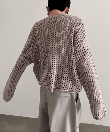 サマーニット メッシュトップス / 2colors