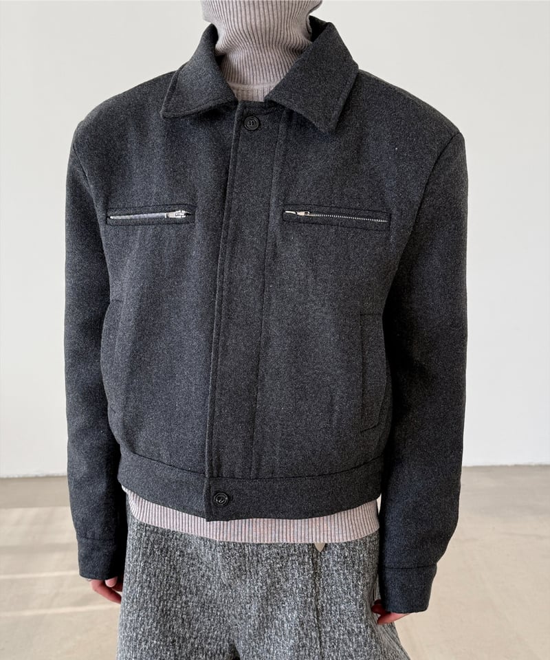 ウールショートブルゾン tk.TAKEO KIKUCHI（ティーケータケオキクチ） ブルゾン アウター