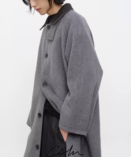 リバーシブル バルマカーンロングコート