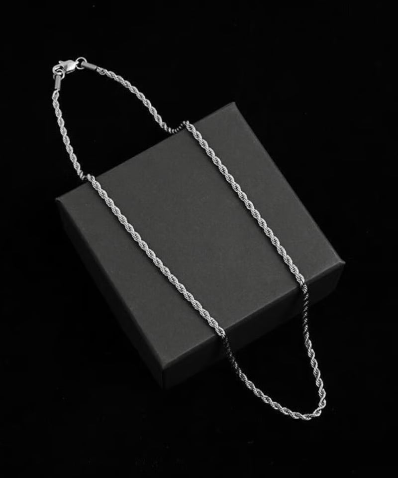 前の出品参考で即決用ツイストチェーンネックレス ツイスト チェーンネックレス | ness.