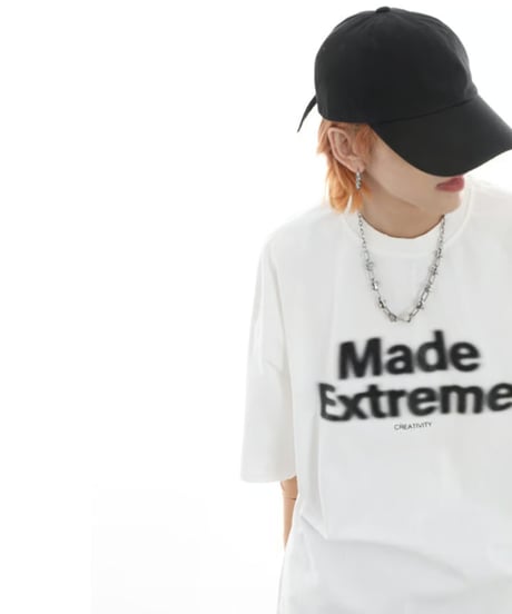 スプレーレター プリントTシャツ / 4color