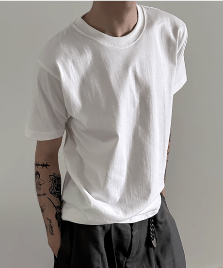 ベーシック ピュアコットン Tシャツ / 4color