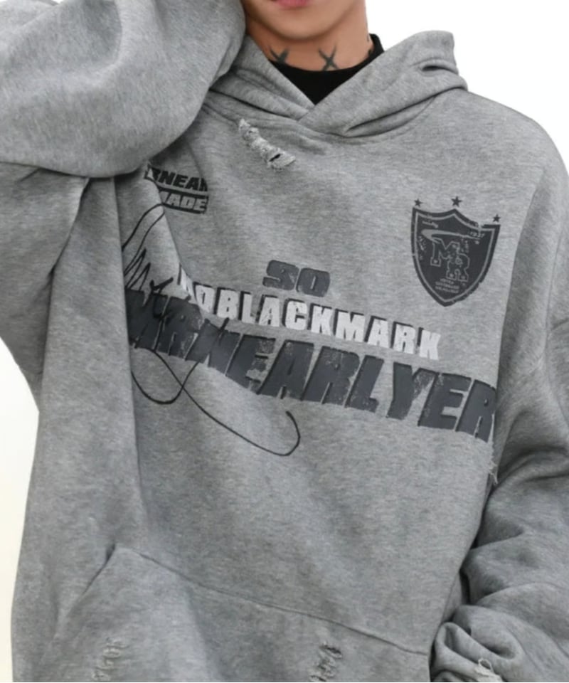 ヴィンテージグラフィック ダメージパーカー | ness.