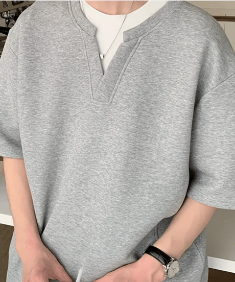 リラックスフィット スキッパー Tシャツ / 2color
