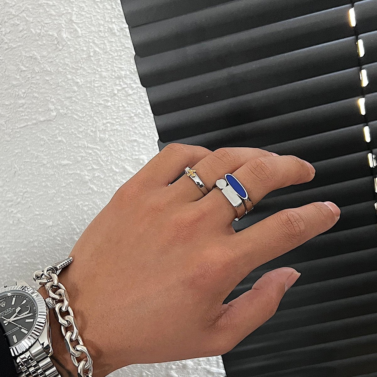シルバー モダンデザイン リング シルバーリング(Z)ブラック｜DIAMOND MOON通信販売｜矢沢永吉