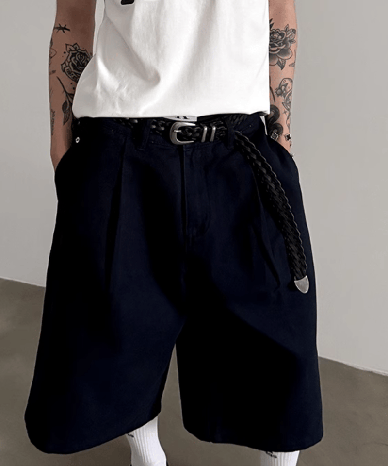 ワイドシルエット バギーハーフパンツ | ness.